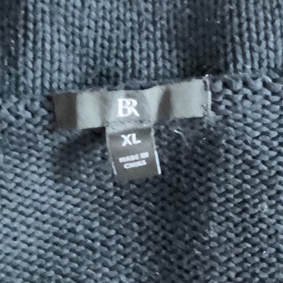 Banana Republic Black Sweater Sleeveless Cable Knit Cotton Tank Size XL - Picture 5 of 8